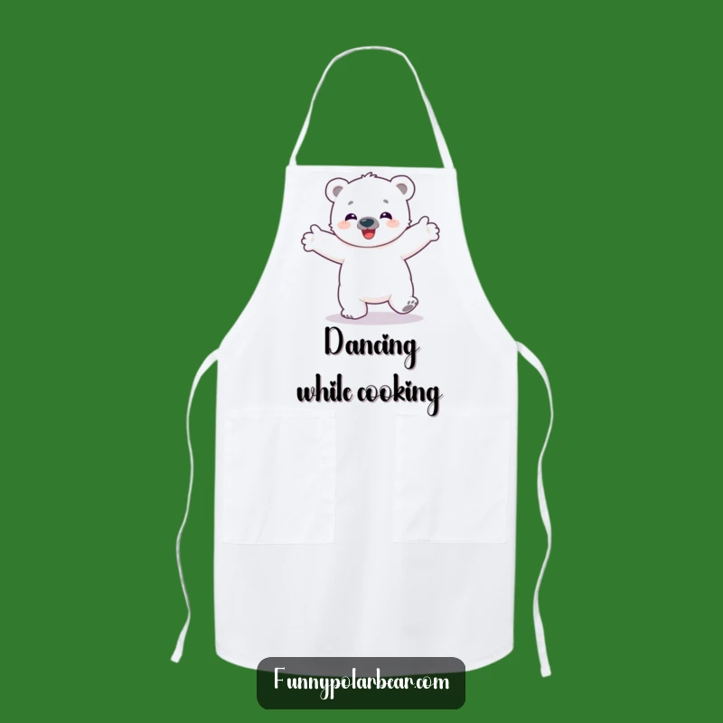 Funny Polar Bear Cub Apron - Kitchen Fun For Arctic Lovers, Gift