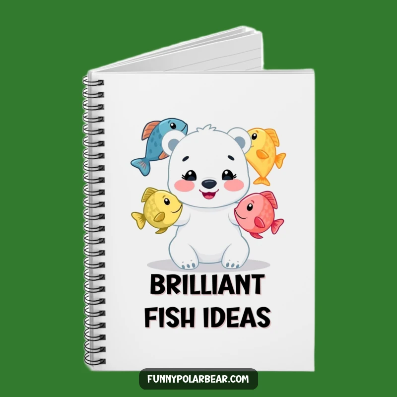 Funny Juggling Fish Polar Bear Journal: Whimsical Notes for Bear Fans
