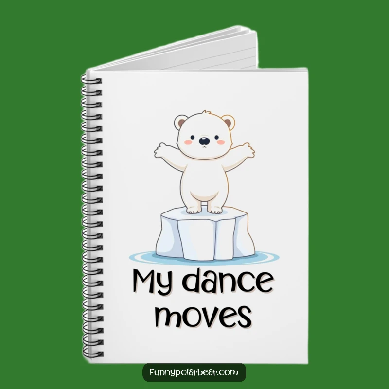 Funny Dancing Polar Bear Cub Notebook: Capture Ideas with Arctic Flair