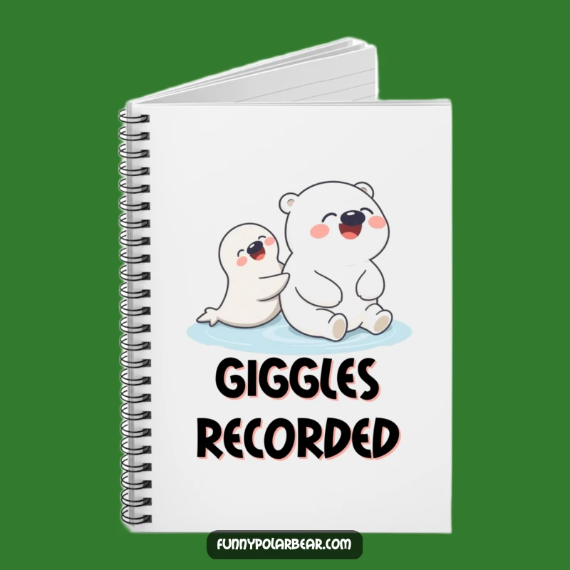 Funny Polar Bear Seal Notebook: Jot down happy moments, a funny gift.