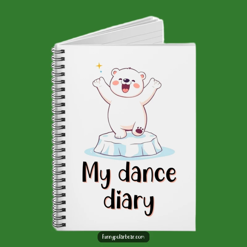 Funny Polar Bear Dance Notebook: Jot down moves, a perfect funny gift.