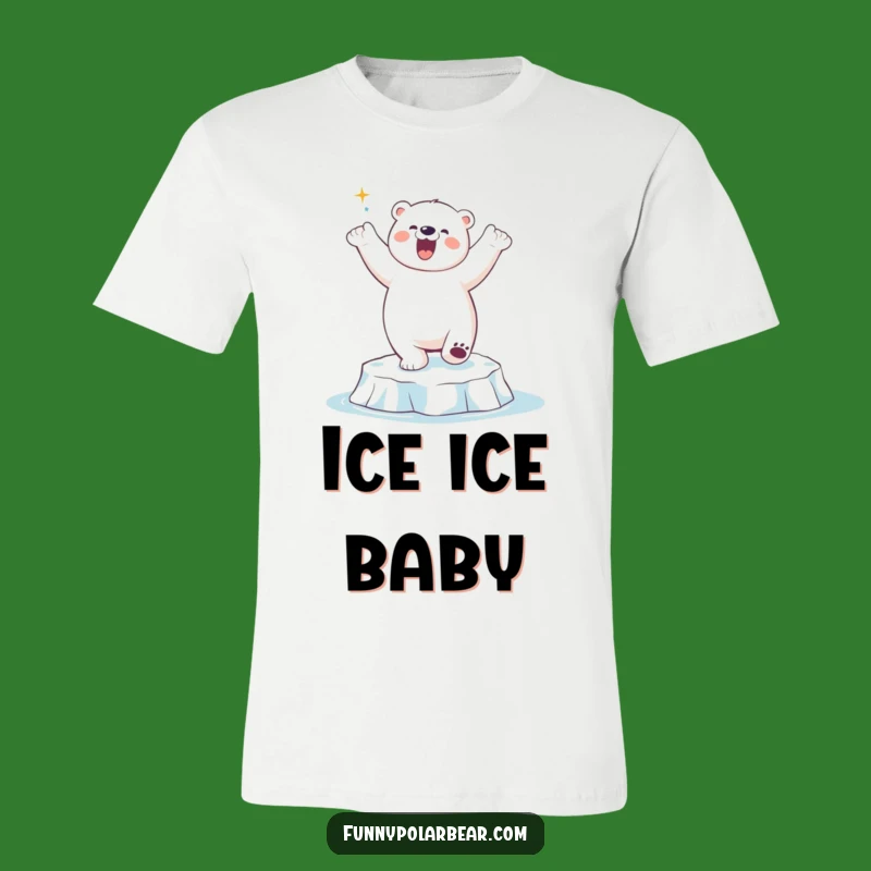 Funny Polar Bear Dancing T-Shirt: Groovy moves, a perfect funny gift.